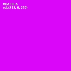 #DA06FA - Magenta / Fuchsia Color Image