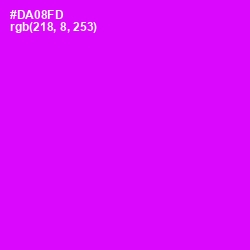 #DA08FD - Magenta / Fuchsia Color Image