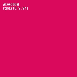 #DA095B - Razzmatazz Color Image