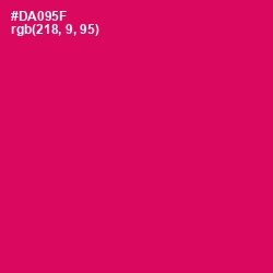 #DA095F - Razzmatazz Color Image