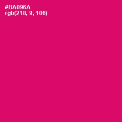 #DA096A - Razzmatazz Color Image