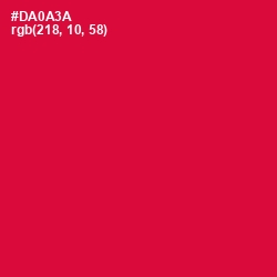 #DA0A3A - Crimson Color Image