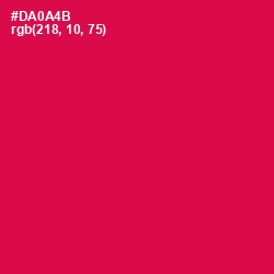 #DA0A4B - Razzmatazz Color Image