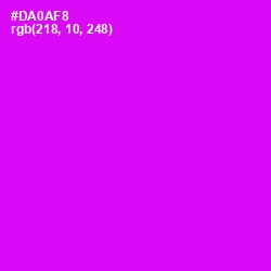 #DA0AF8 - Magenta / Fuchsia Color Image