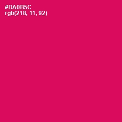 #DA0B5C - Razzmatazz Color Image