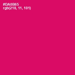 #DA0B65 - Razzmatazz Color Image