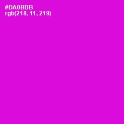 #DA0BDB - Purple Pizzazz Color Image