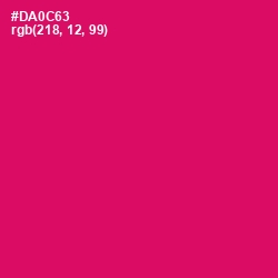 #DA0C63 - Razzmatazz Color Image