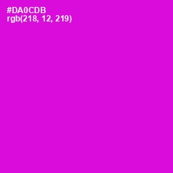 #DA0CDB - Purple Pizzazz Color Image