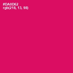 #DA0D62 - Razzmatazz Color Image