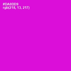 #DA0DD9 - Purple Pizzazz Color Image