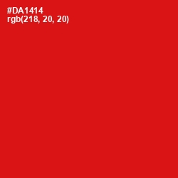 #DA1414 - Monza Color Image