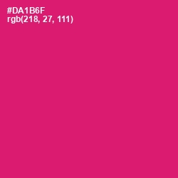 #DA1B6F - Cerise Red Color Image