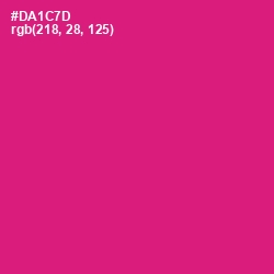 #DA1C7D - Cerise Red Color Image
