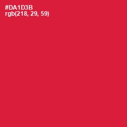 #DA1D3B - Crimson Color Image