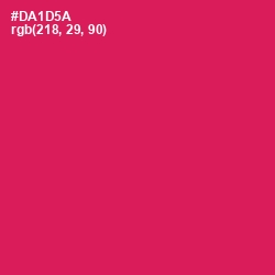 #DA1D5A - Razzmatazz Color Image