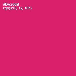 #DA206B - Cerise Red Color Image