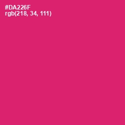 #DA226F - Cerise Red Color Image