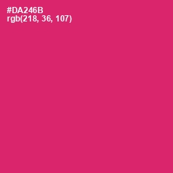 #DA246B - Cerise Red Color Image