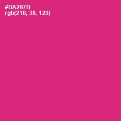 #DA267B - Cerise Red Color Image