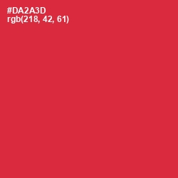 #DA2A3D - Persian Red Color Image