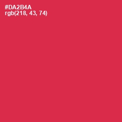 #DA2B4A - Brick Red Color Image