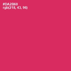 #DA2B60 - Cerise Red Color Image