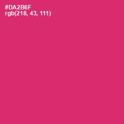 #DA2B6F - Cerise Red Color Image