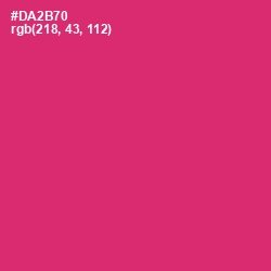 #DA2B70 - Cerise Red Color Image