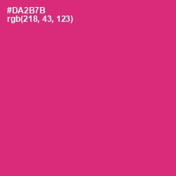 #DA2B7B - Cerise Red Color Image