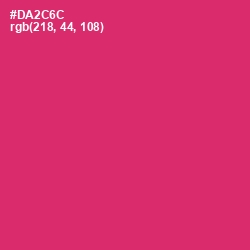 #DA2C6C - Cerise Red Color Image
