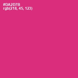#DA2D7B - Cerise Red Color Image