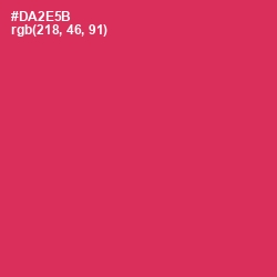 #DA2E5B - Brick Red Color Image