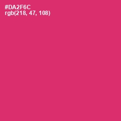 #DA2F6C - Cerise Red Color Image