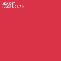 #DA3347 - Brick Red Color Image