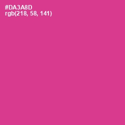 #DA3A8D - Cerise Color Image