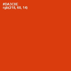 #DA3C0E - Thunderbird Color Image