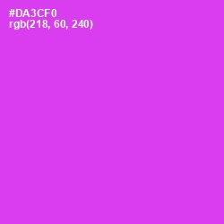 #DA3CF0 - Razzle Dazzle Rose Color Image