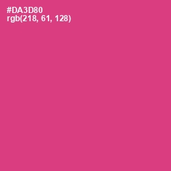 #DA3D80 - Cerise Color Image