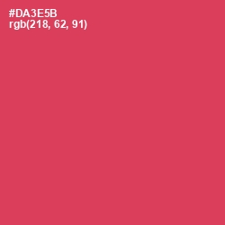 #DA3E5B - Brick Red Color Image