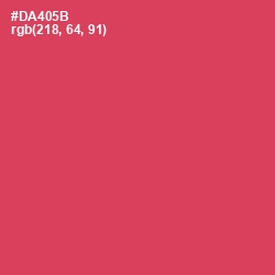 #DA405B - Chestnut Rose Color Image