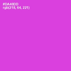 #DA40DD - Fuchsia Pink Color Image