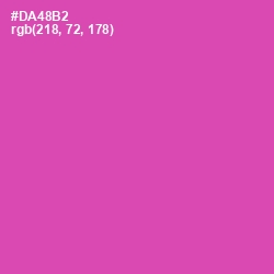 #DA48B2 - Brilliant Rose Color Image