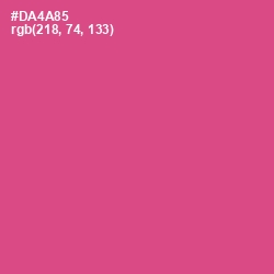 #DA4A85 - Mulberry Color Image