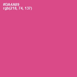 #DA4A89 - Mulberry Color Image