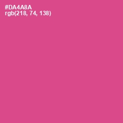 #DA4A8A - Mulberry Color Image