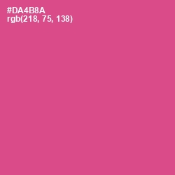 #DA4B8A - Mulberry Color Image