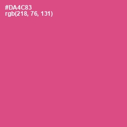 #DA4C83 - Mulberry Color Image