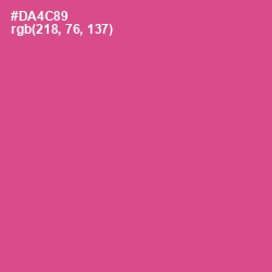 #DA4C89 - Mulberry Color Image