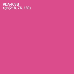 #DA4C8B - Mulberry Color Image